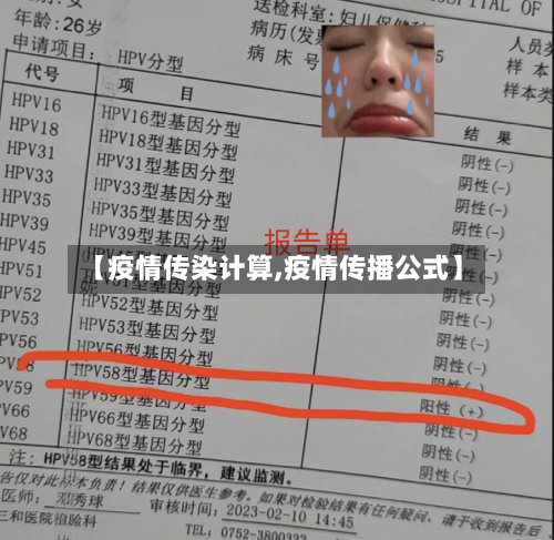 【疫情传染计算,疫情传播公式】