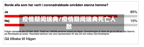 疫情期间瑞典/疫情期间瑞典死亡人数