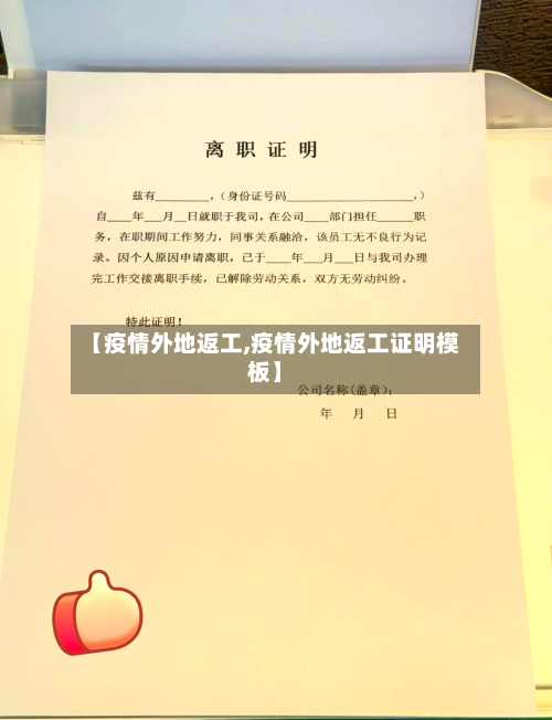 【疫情外地返工,疫情外地返工证明模板】-第3张图片